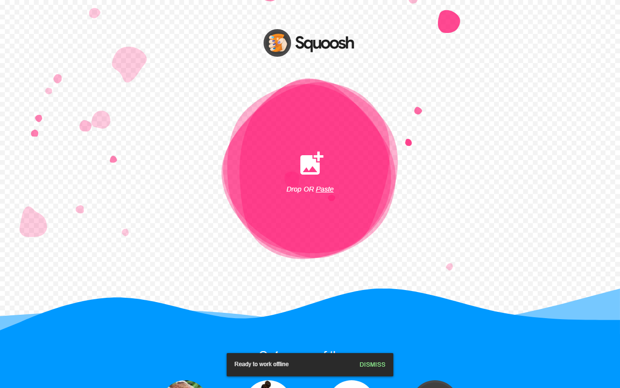 Squoosh 압축 비교 화면